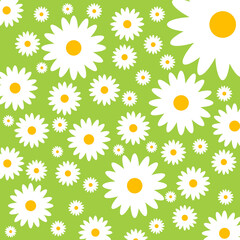 Sticker - Abstract floral background, vector illustration