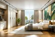© Carlos - Double bedroom, art deco-style interior design