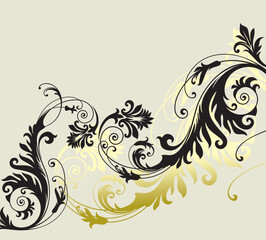 Wall Mural - vector ornament In flower style