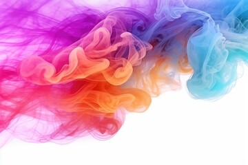 Sticker - colorful smoke background