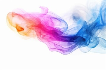 Sticker - abstract colorful smoke