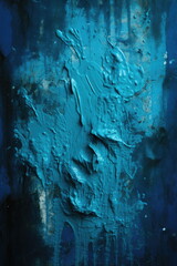 Wall Mural - photo background for portrait blue color paint texture