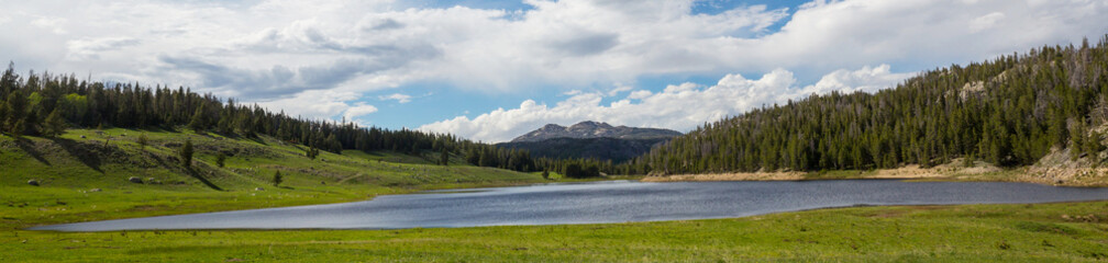 Canvas Print - Mountain  lake banner