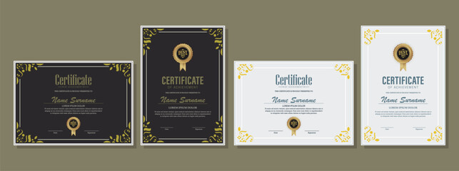 Wall Mural - Achievement certificate best award diploma