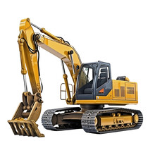 Excavator On A White Background