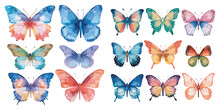 Watercolor Butterfly Clipart For Graphic Resources