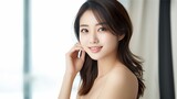 美人なアジア人女性・裸・美容イメージ（Generative AI）
