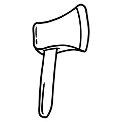 Poster - axe construction equipment icon