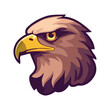 Eagle logo design. Abstract eagle head. Cute eagle emblem. Vector illustration