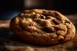 lighter golden brown baked choco coockie created with Generative AI technology