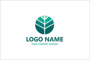 Leaf logo vector 