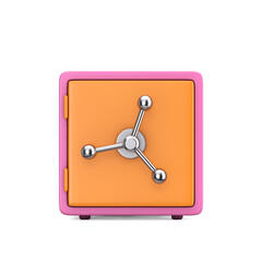 Aufkleber - Abstract Cartoon Safe Locker Web Icon Sign. 3d Rendering