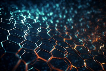 Hexagonal grid. Generate Ai