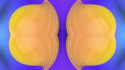 Leinwandbilder - Kaleidoscopic composition of abstract colorful geometric shapes. 3d rendering abstract background. Design element. Digital seamless loop animation. HD resolution