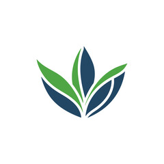 Wall Mural - sprout logo. nature ecology element. vector illustration