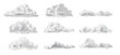 © Areality - Clouds isolated set, alpha channel png, generative AI