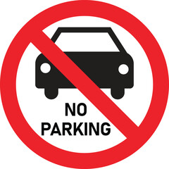 Wall Mural - no parking sign