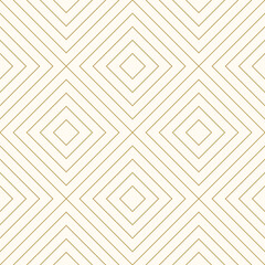 Aufkleber - Luxury gold background pattern seamless geometric line square diagonal abstract design vector. Christmas background vector.