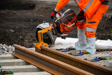 Railway Construction Work In England, Railway Tracks