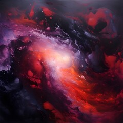 Wall Mural - landscape with clouds abstraction
