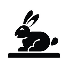 Well designed icon of rabbit, concept icon of pet animal in trendy style