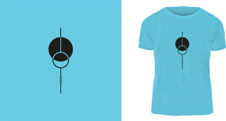 Wall Mural - t shirt design concept, polygon drawing