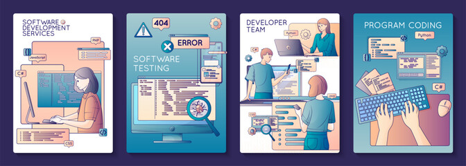 Poster - Software Development Vertical Compositions