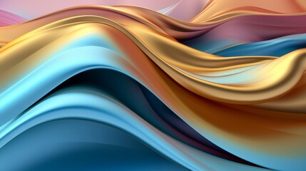 Wall Mural - Abstract 3D Background. Generative AI.