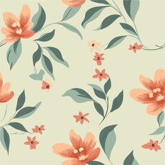 Simplicity in Bloom: Minimalistic Floral Pattern.