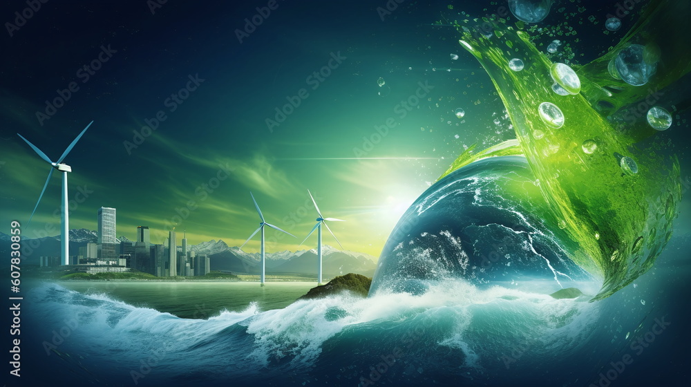 Powering the Future with Renewable Energy - AI Generated Stock ...