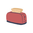 © Marstos - toaster breakfast. Hand-drawn vector illustration