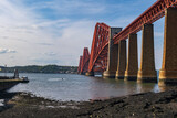 The Forth Bridge At Sunset In Scotland