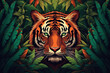 Tiger For International Tiger Day Created with Generative AI Technology
