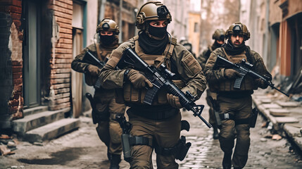 Tactical urban response readiness: armed forces maintain high levels of preparedness for urban crises.