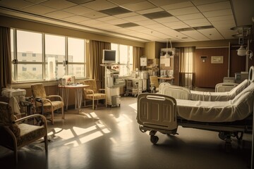 Wall Mural - Hospitals and medical centers have a very characteristic professional photography ai generated