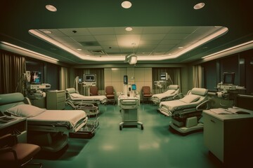 Wall Mural - Hospitals and medical centers have a very characteristic professional photography ai generated