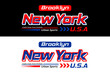 New York urban sport slogan style design
