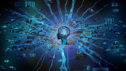 Canvas Print - Artificial Intelligence technology concept