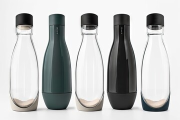 Canvas Print - refillable bottle with built-in filter, designed to reduce plastic waste, created with generative ai