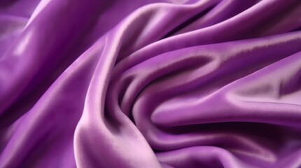 Violet silk background. Generative AI.