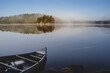 Canoe at the lake in Sweden