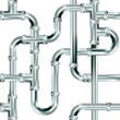 © Designpics - Seamless water pipe or plumbing background. Stainless steel texture.