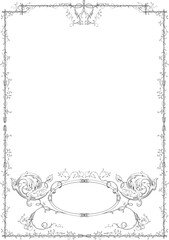 Sticker - Openwork frame vector