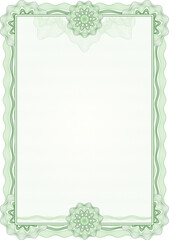 Poster - Classic guilloche border for diploma or certificate / vector