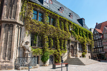 Wall Mural - city hall (Rathaus) Quedlinburg Saxony-Anhalt Germany