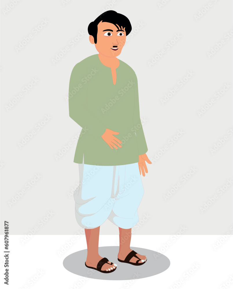 Indian village man cartoon character. moral stories for the best ...