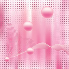 Wall Mural - Abstract elegance background with balls. Vector illustration. Gradient mesh include.