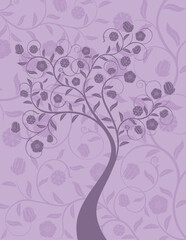 Wall Mural - Abstract floral background. Vector illustration.