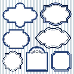 Poster - Vector frames collection with space for your text, designs in seven variations, full scalable vector graphic for easy editing and color change, included Eps v8 and 300 dpi JPG