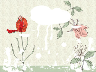 Wall Mural - vintage template for backgrounds